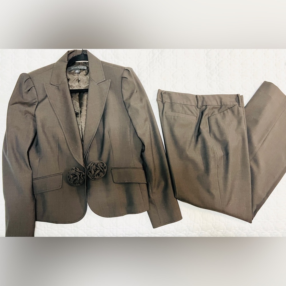 Anne Klein Suit- Chocolate Brown